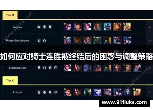 如何应对骑士连胜被终结后的困惑与调整策略